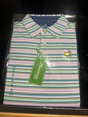 Masters Kids Striped Polo in Pastel Green, Blue, Lavender